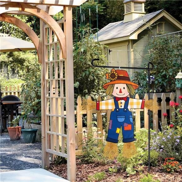 Fall Scarecrow Garden Flag Outdoor Decorations for Outside Double-Sided - Picture 2 of 8